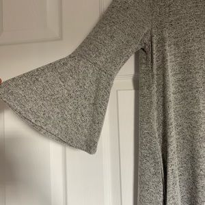 Gray shift dress